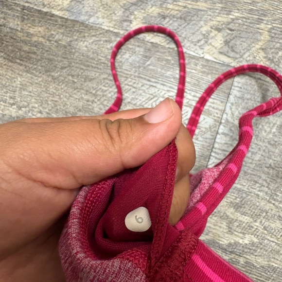 lululemon athletica Pink Striped Sports Bra - Picture 4 of 9